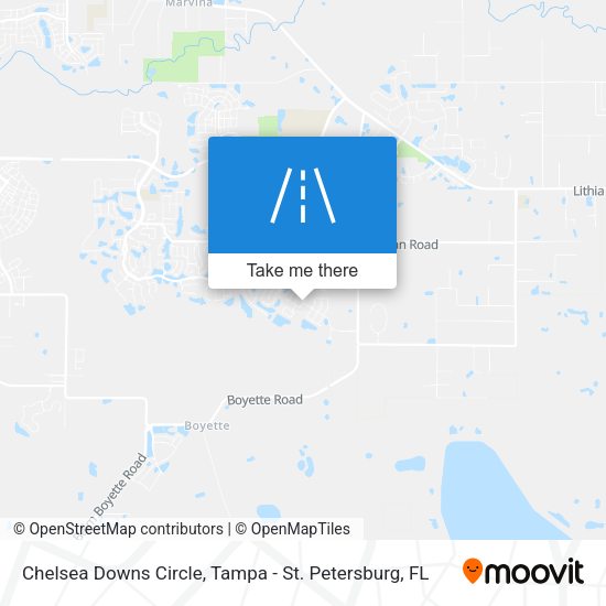 Chelsea Downs Circle map