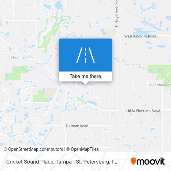 Mapa de Cricket Sound Place