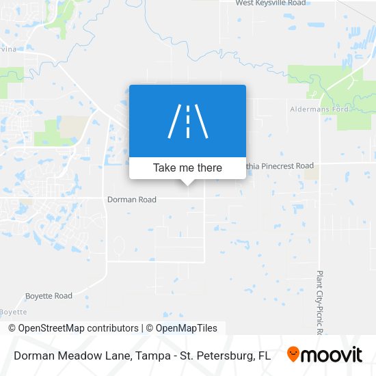 Dorman Meadow Lane map