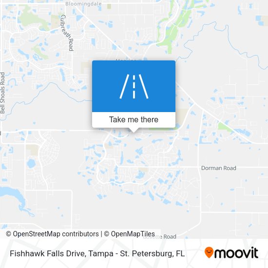 Fishhawk Falls Drive map