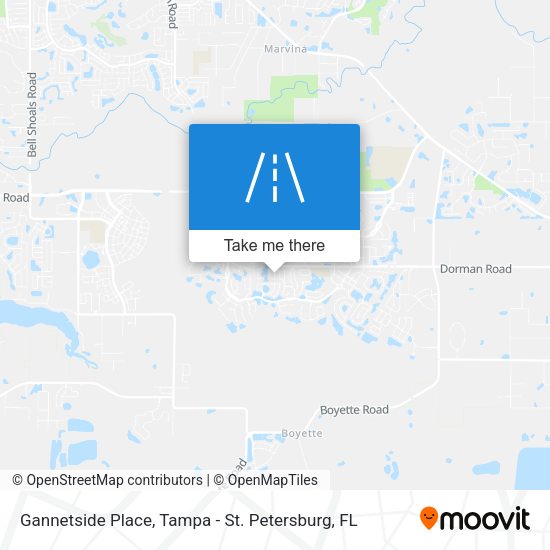 Gannetside Place map
