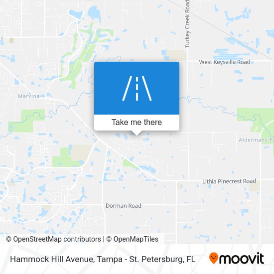 Mapa de Hammock Hill Avenue