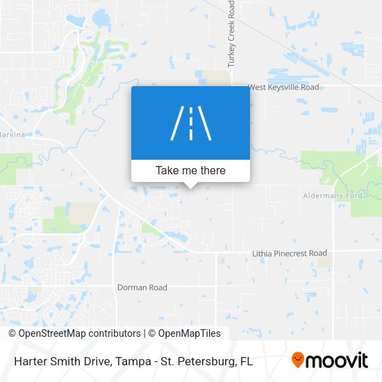 Harter Smith Drive map