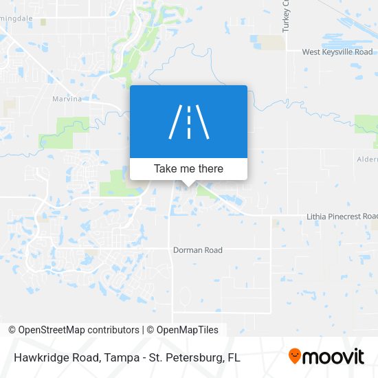 Mapa de Hawkridge Road