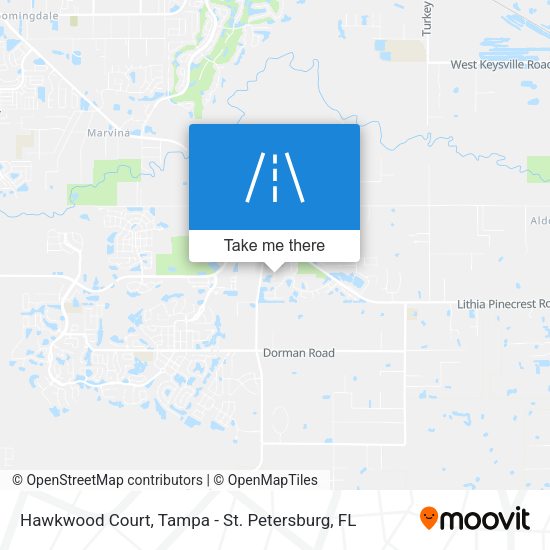 Hawkwood Court map