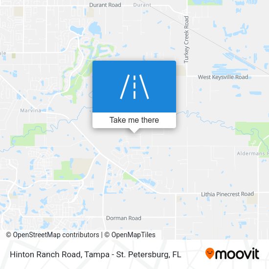 Hinton Ranch Road map