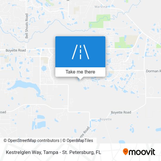 Kestrelglen Way map
