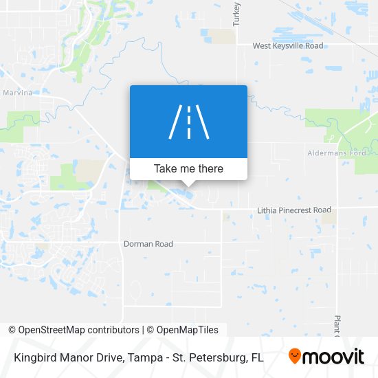 Kingbird Manor Drive map