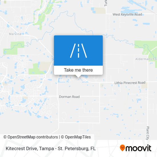 Kitecrest Drive map