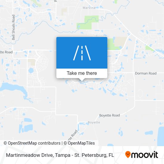 Martinmeadow Drive map