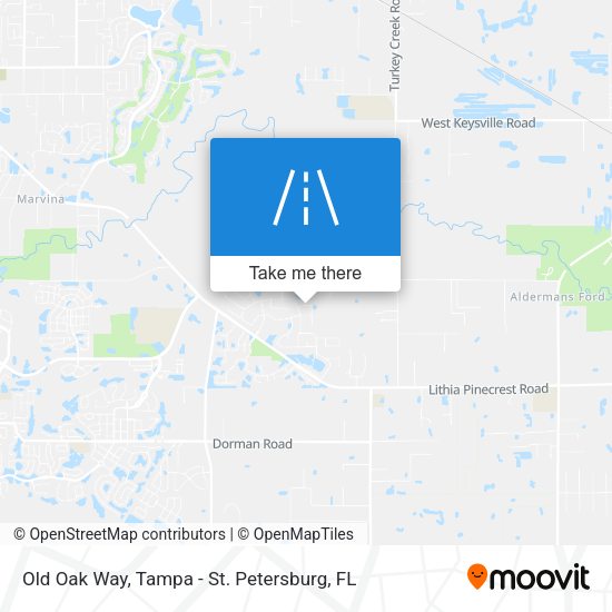 Old Oak Way map