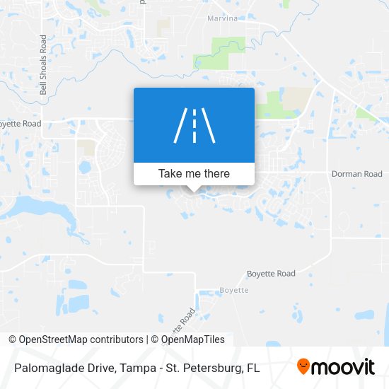 Palomaglade Drive map