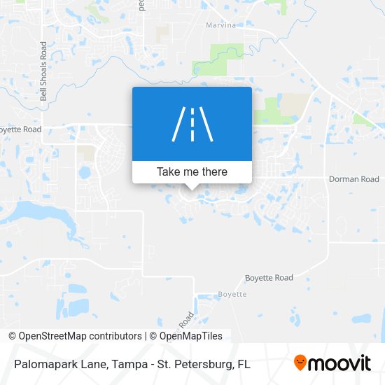 Mapa de Palomapark Lane
