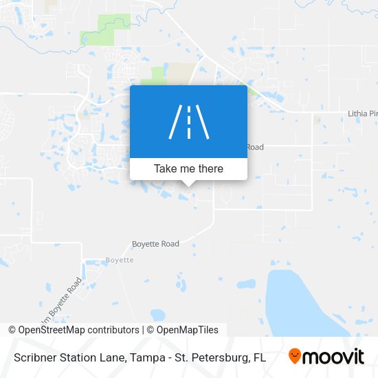 Scribner Station Lane map