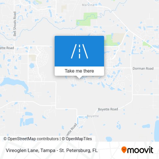 Vireoglen Lane map