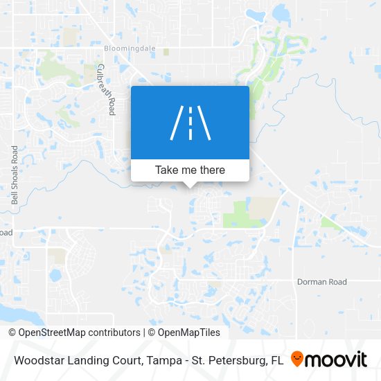 Woodstar Landing Court map