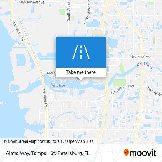 Alafia Way map