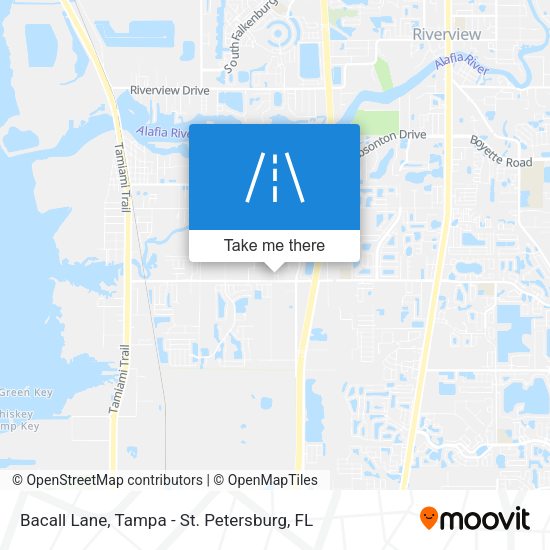 Bacall Lane map
