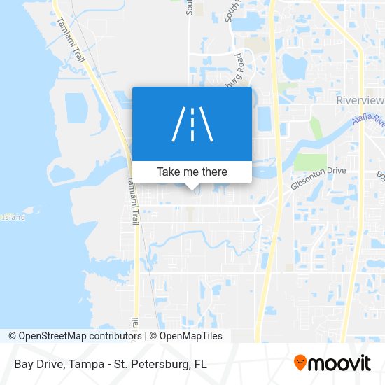 Mapa de Bay Drive