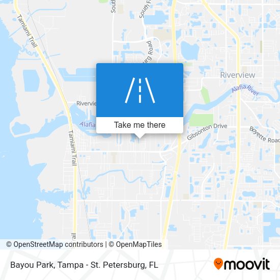 Bayou Park map