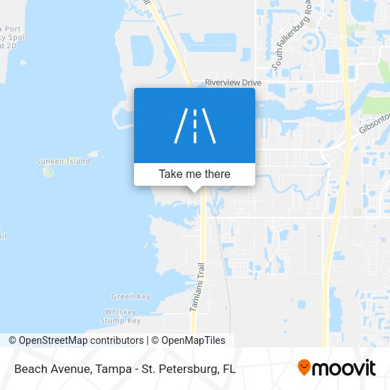 Beach Avenue map