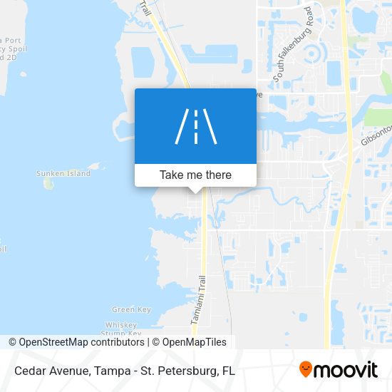 Cedar Avenue map