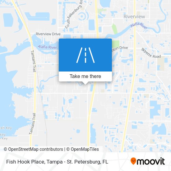 Fish Hook Place map