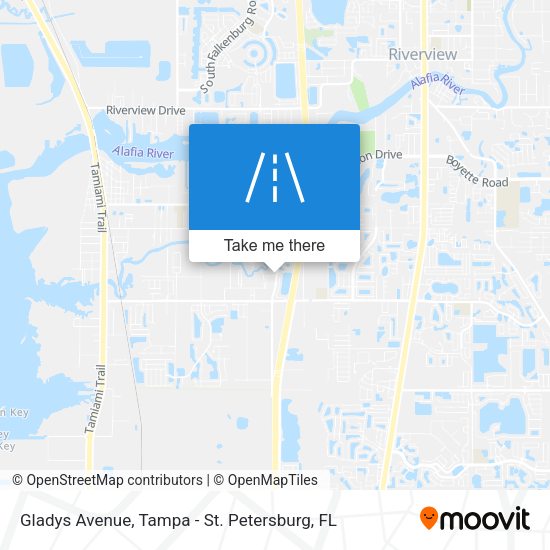 Mapa de Gladys Avenue