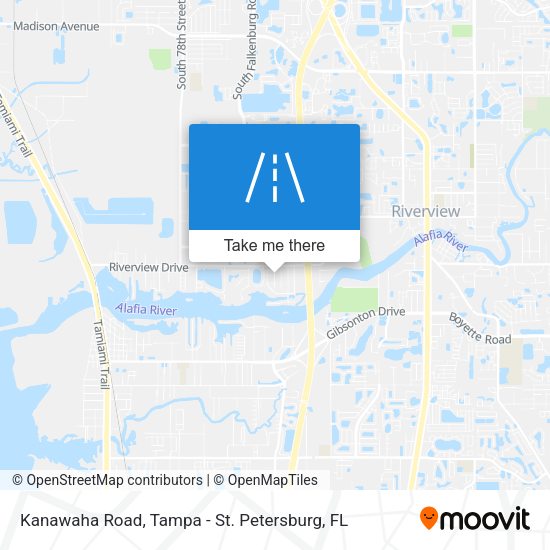 Mapa de Kanawaha Road
