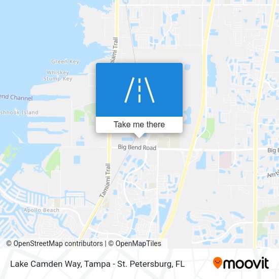 Lake Camden Way map