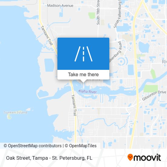 Mapa de Oak Street