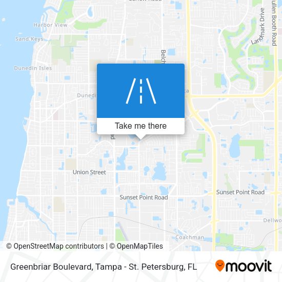 Greenbriar Boulevard map