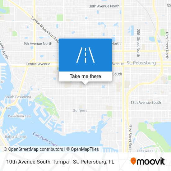 Mapa de 10th Avenue South