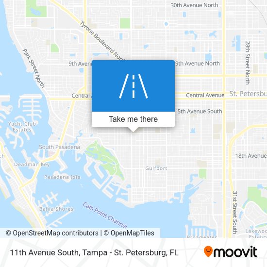 11th Avenue South map