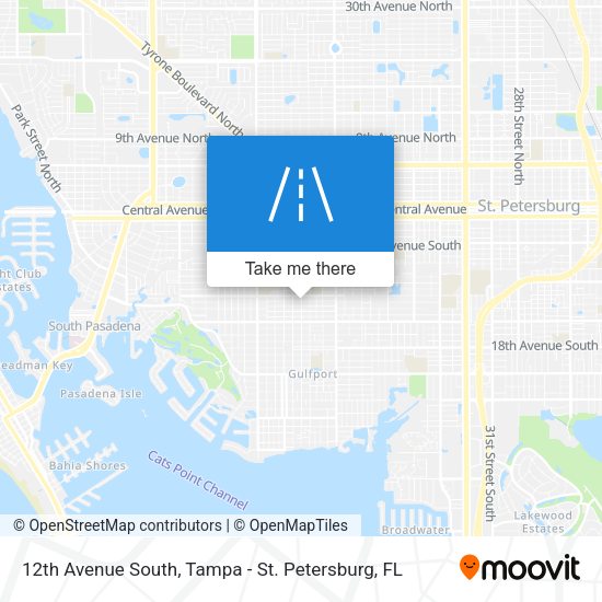 12th Avenue South map