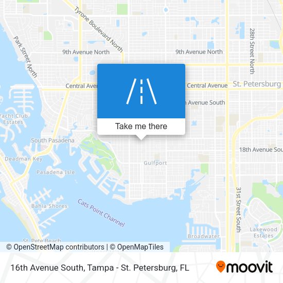 16th Avenue South map