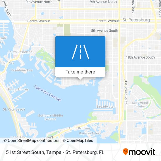 51st Street South map