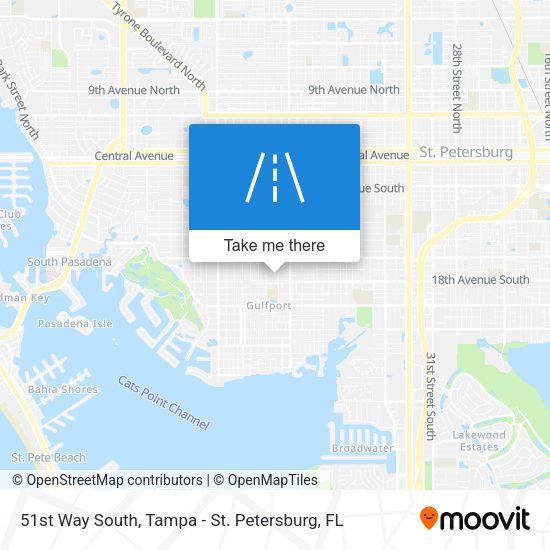 51st Way South map