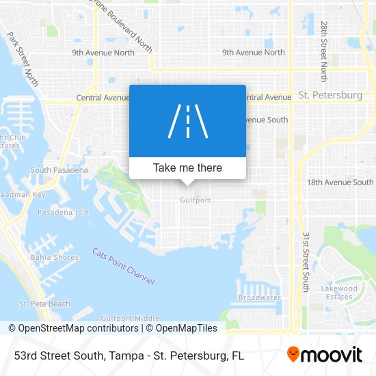 53rd Street South map