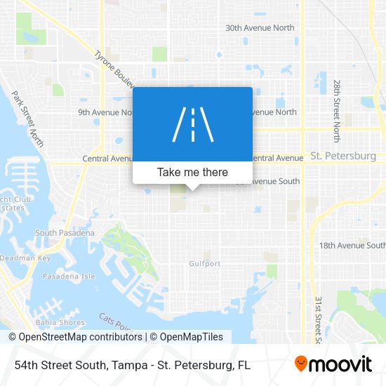 54th Street South map