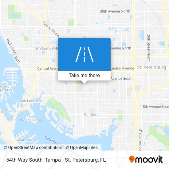 54th Way South map
