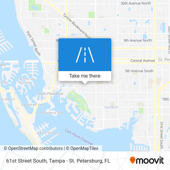61st Street South map