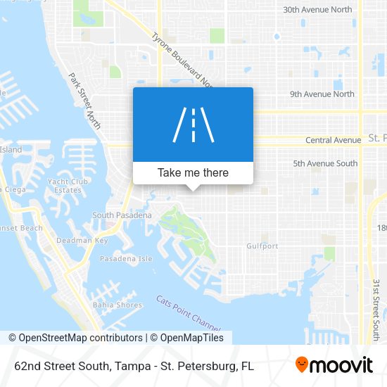 62nd Street South map