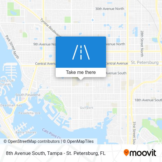 8th Avenue South map