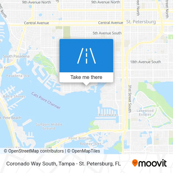 Coronado Way South map