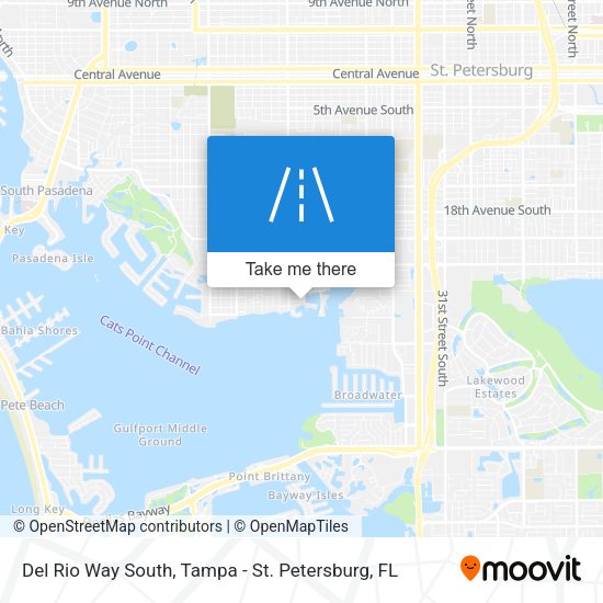 Del Rio Way South map