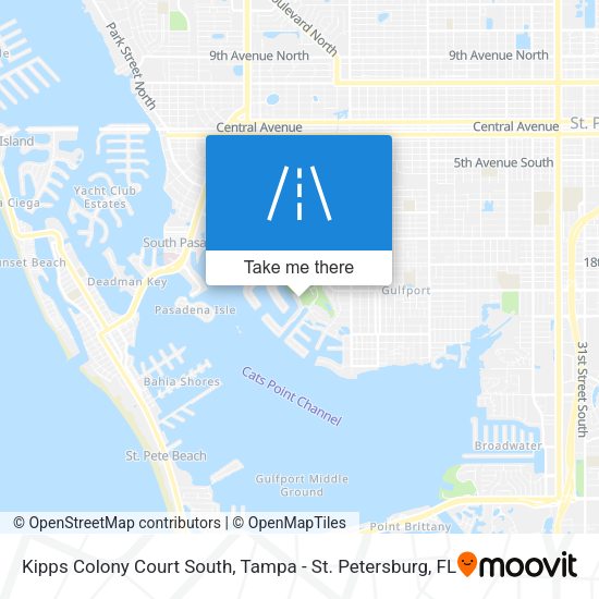 Kipps Colony Court South map