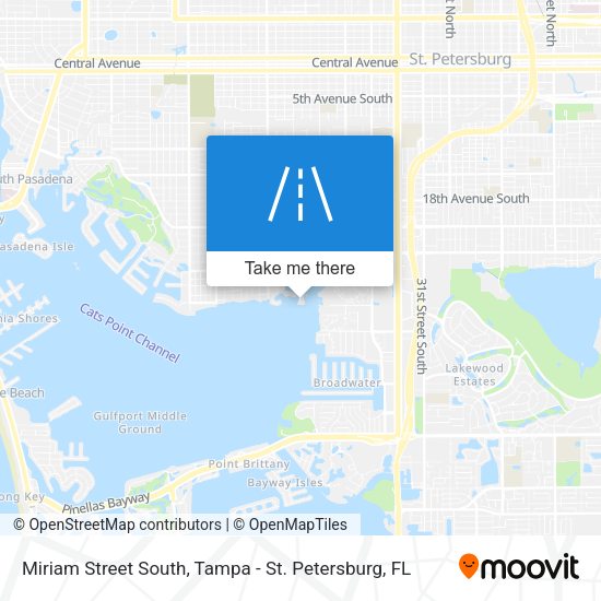 Mapa de Miriam Street South