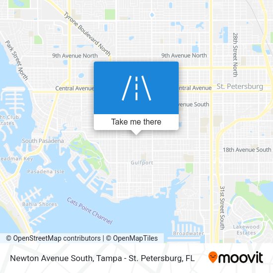 Newton Avenue South map