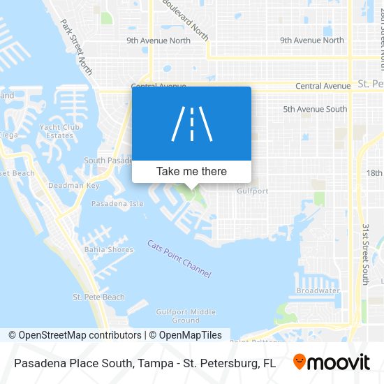 Pasadena Place South map